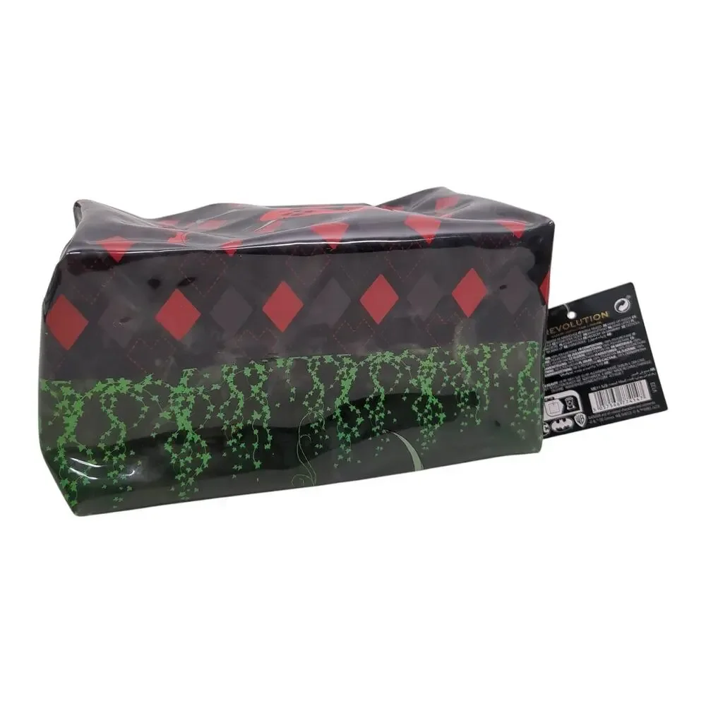 Revolution X Batman Poison Ivy Harley Quinn Makeup Bag Palette Lip Liner Set 7